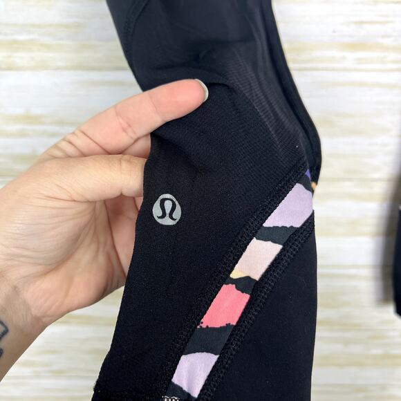 Lululemon Run: Inspire Crop II Multi Color Sunset Leggings - Picture 7 of 9